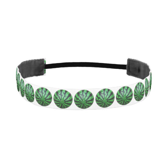 Watermelon Football / Soccer Ball Athletic Headband (Front)