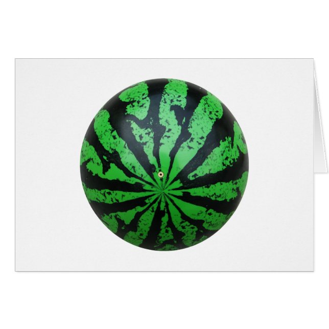 Watermelon Football / Soccer Ball Cards (Front Horizontal)
