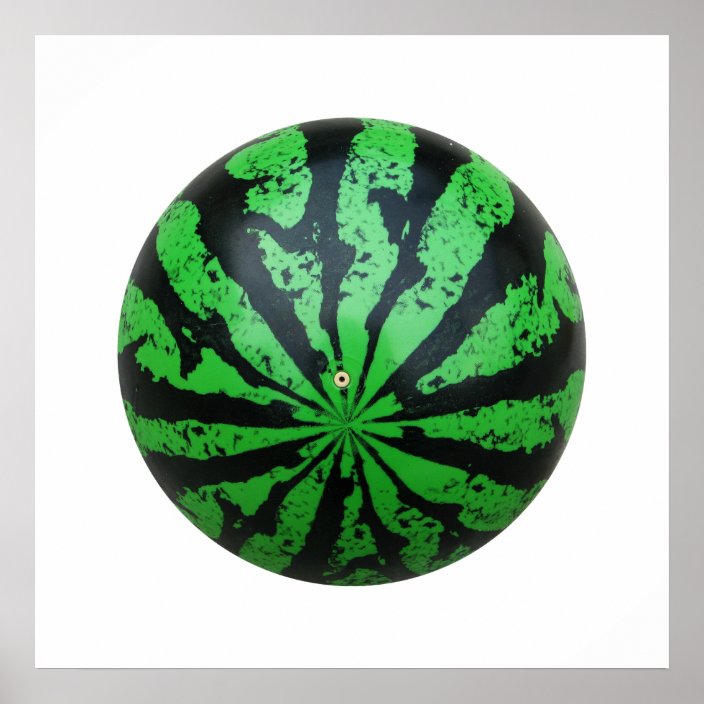 Watermelon Football / Soccer Ball Poster