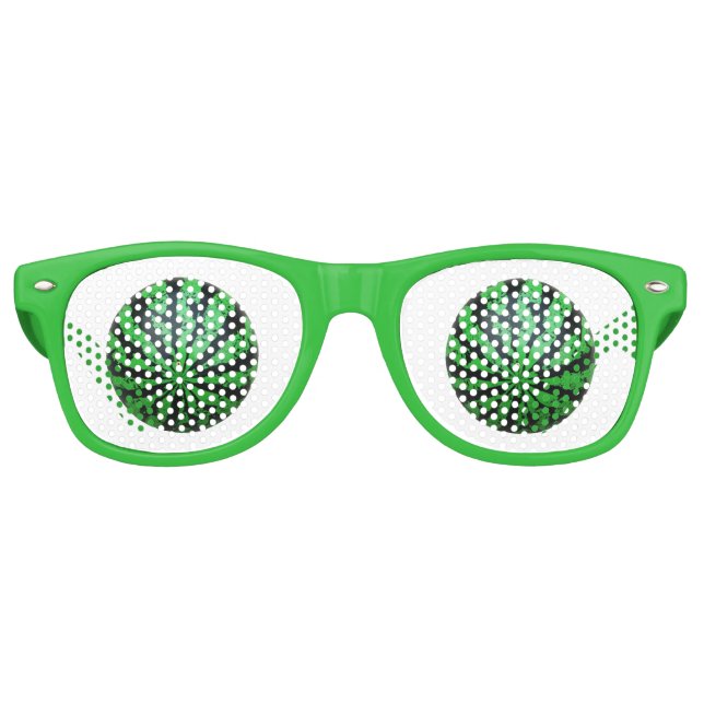 Watermelon Football / Soccer Ball Retro Sunglasses (Front)