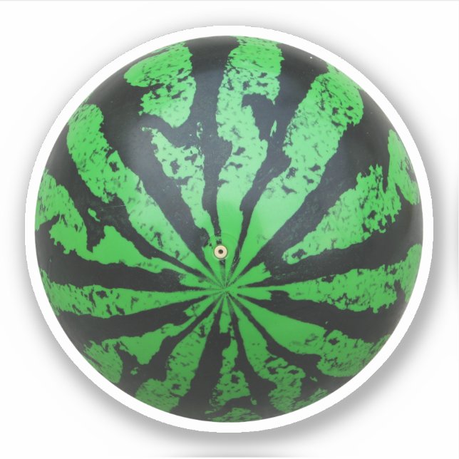 Watermelon Football / Soccer Ball Sticker (Front)
