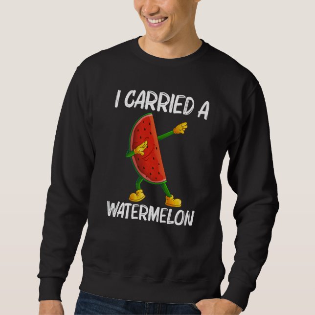 Watermelon For Men Women Melon Fruit Plant   1 Sweatshirt (Front)