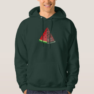 Watermelon Free Gaza Free Palestine Cloud Word Hoodie