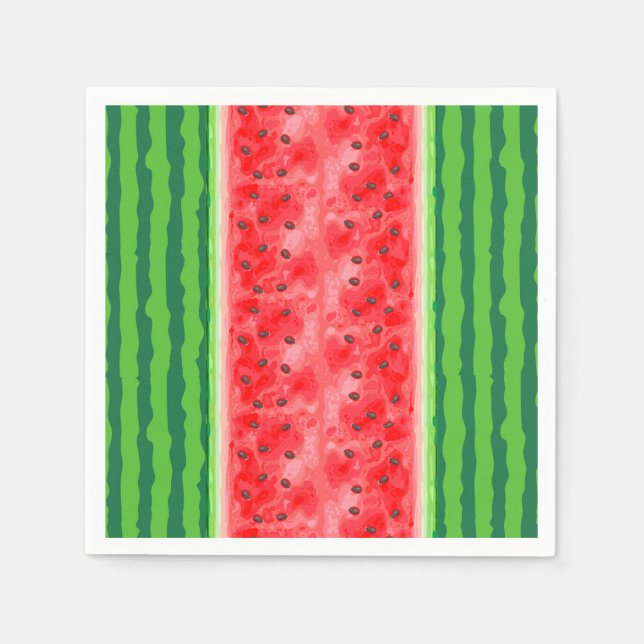 Watermelon fresh summer fruit napkins (Front)