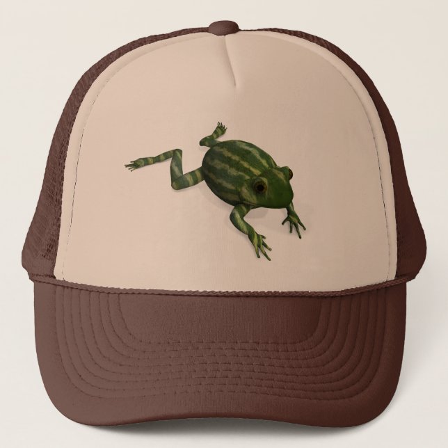Watermelon Frog Trucker Hat (Front)