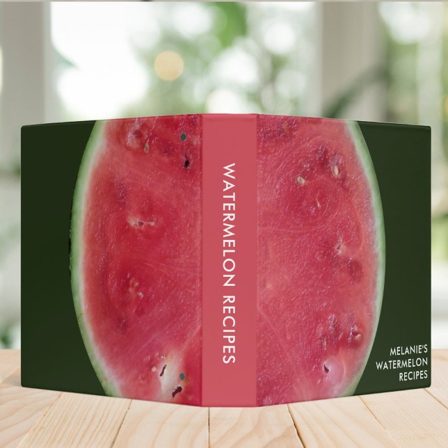 Watermelon Fruit Cook Book Recipe Binder (Fun and fruity recipe binder for all of your watermelon recipes)