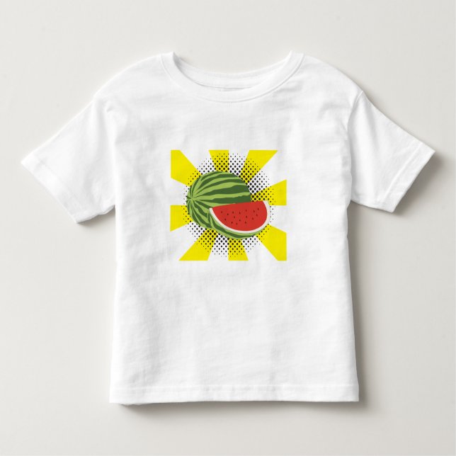 Watermelon Fruit Design Toddler T-shirt (Front)