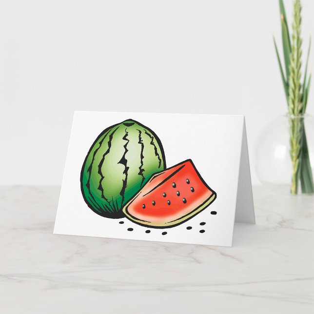Watermelon Fruit Food Greeting Cards (Creator Uploaded)
