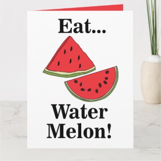 Watermelon Fruit Fun Summer Party Card