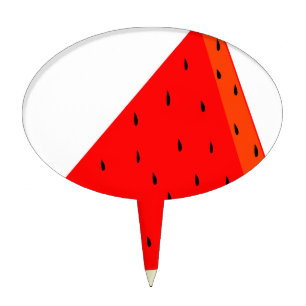 Watermelon Fruit harvest slice summer Cake Topper
