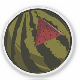 Watermelon Fruit Illustration – Colorful Watermelo Sticker