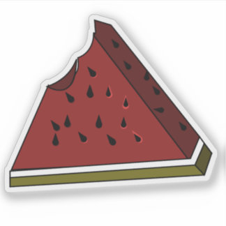 Watermelon Fruit Illustration – Colorful Watermelo Sticker