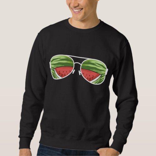 Watermelon Fruit Juice Lover Summer Sunglasses Vac Sweatshirt