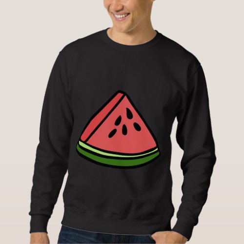 Watermelon fruit lover and vegan design sweatshirt