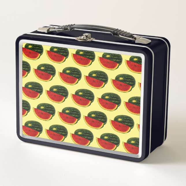 watermelon fruit metal lunch box (Front)