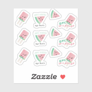 Watermelon Fruit One In a Melon Pop Mix Sticker
