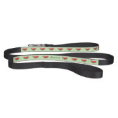 Watermelon Fruit Slices On Green With Pet's Name Pet Leash (Full)