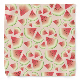Watermelon Fruit Slices Pattern Bandana