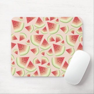 Watermelon Fruit Slices Pattern Mouse Pad