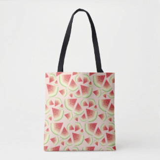Watermelon Fruit Slices Pattern Tote Bag