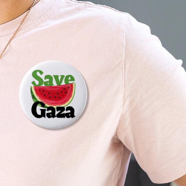 Watermelon Gaza Palestine  Button (Creator Uploaded)