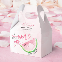 Watermelon Girl Pink Baby Shower  Favor Boxes