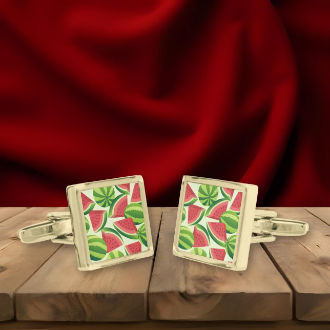 Watermelon Gold Cufflinks (Creator Uploaded)