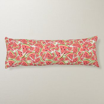 Watermelon Green Body Pillow by QuirkyChic at Zazzle