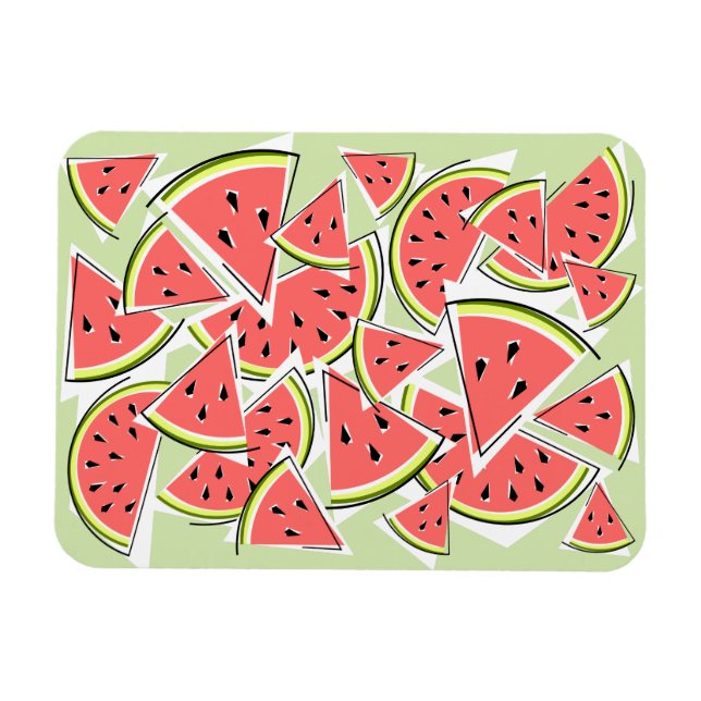 Watermelon Green Magnet (Horizontal)