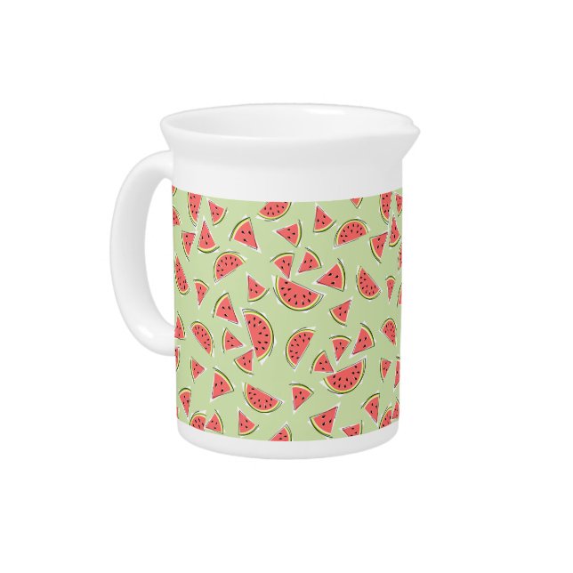 Watermelon Green Multi 2 pitcher (Left)