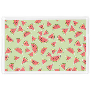 Watermelon Green Multi acrylic tray rectangle
