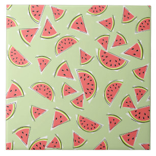 Watermelon Green Multi Ceramic Tile