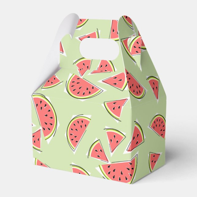 Watermelon Green Multi Favor Boxes (Front Side)