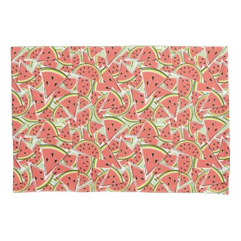 Watermelon Green Pillow Case by QuirkyChic at Zazzle