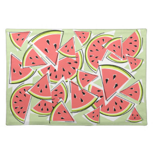 Watermelon Green placemat cloth