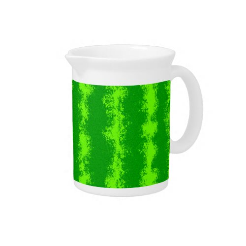 Watermelon Green Rind Summer Fruit Pattern Beverage Pitcher