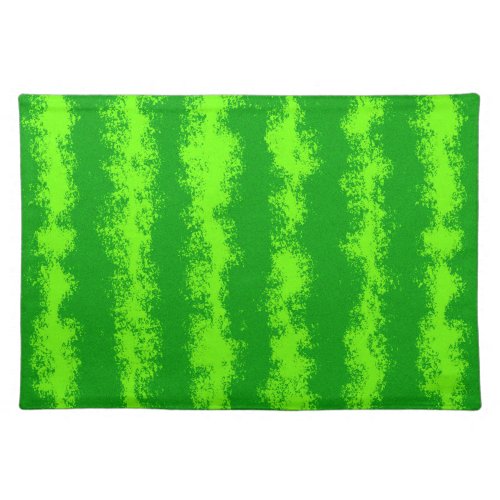 Watermelon Green Rind Summer Fruit Pattern Cloth Placemat