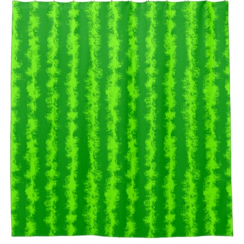 Watermelon Green Rind Summer Fruit Pattern Shower Curtain