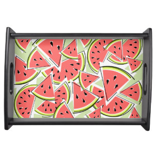 Watermelon Green Serving Tray