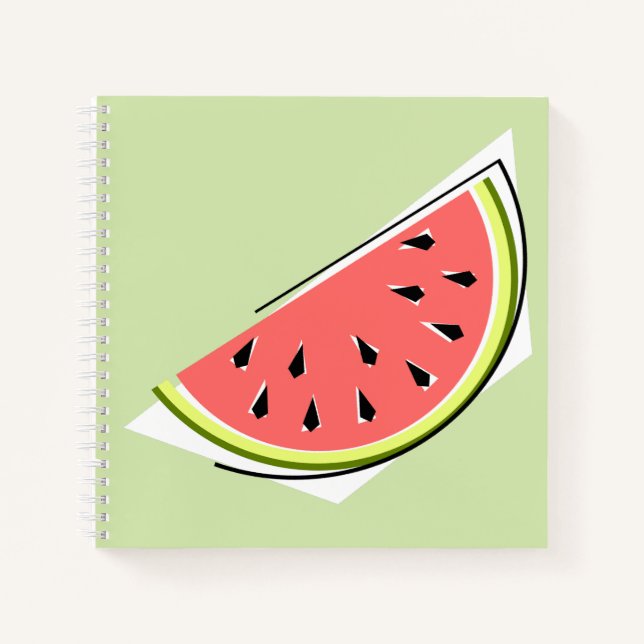 Watermelon Green Slice Notebook (Front)