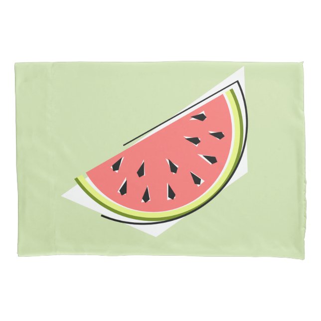 Watermelon Green Slice Pillow Case (Front)