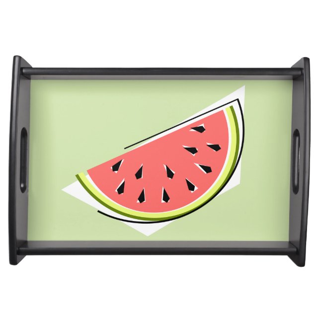 Watermelon Green Slice Serving Tray (Front)
