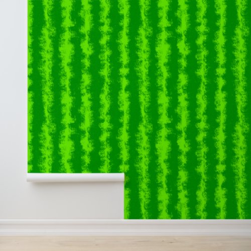 Watermelon Green Summer Fruit Rind Pattern Wallpaper