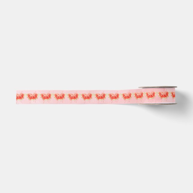 Watermelon Grosgrain Ribbon (Front)