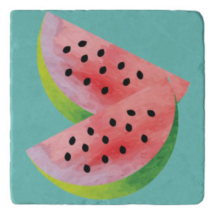 Watermelon Halves Pink Trivet