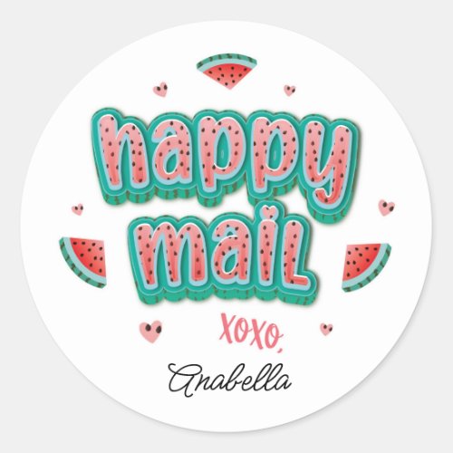 Watermelon happy mail sticker