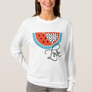 Watermelon Heart Love Fruit Pool Party Swim T-Shirt