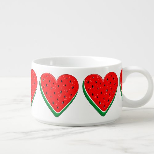 Watermelon Heart Valentines Day Free Palestine Bowl