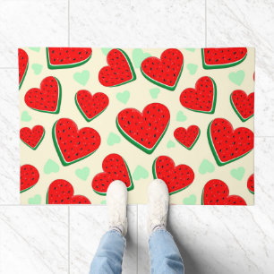 Watermelon Heart Valentine's Day Free Palestine Doormat