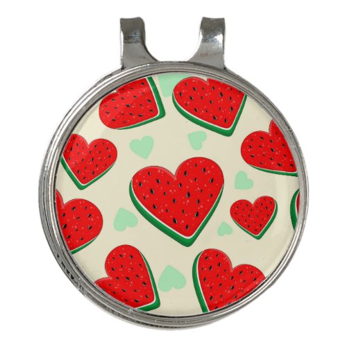 Watermelon Heart Valentines Day Free Palestine Golf Hat Clip